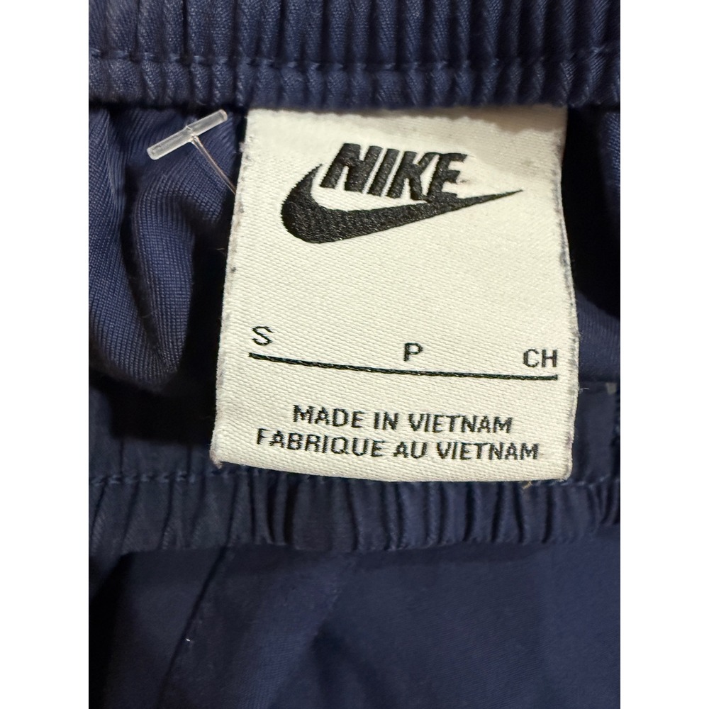 Nike Womens Sportswear Cargo Pants Navy Blue Tapered Elastic Waist Small - Picture 5 of 10